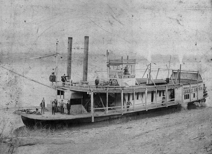 1890 Ohio River Steamboat - Carrie Brown