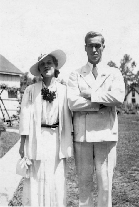 1936 Mason WV Wedding Eloise Niday, Harold Brown