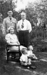 1942 17 Leslie St - Alan, Clem, Dot, John, David Shepherd