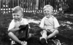 1943 13 John birthday - Leslie St - David, John Shepherd